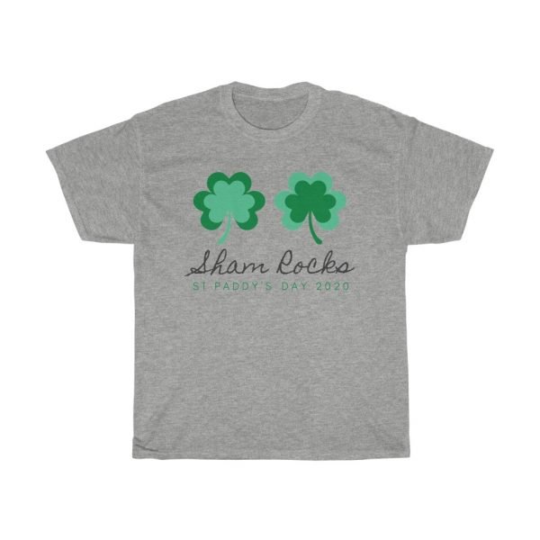 St Patrick's Day 2020 ShamRocks Lucky Unisex Tee Shirt - Image 3