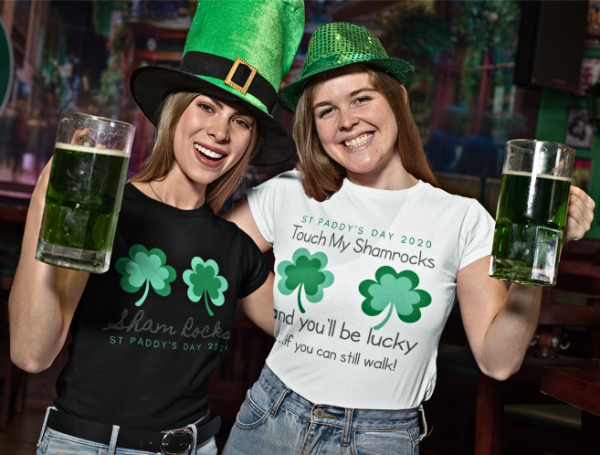 Touch My Shamrocks St Patrick's Day Unisex Heavy Cotton Tee - Image 6