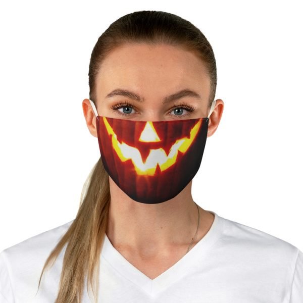 Halloween Pumpkin Fabric Face Mask - Image 3