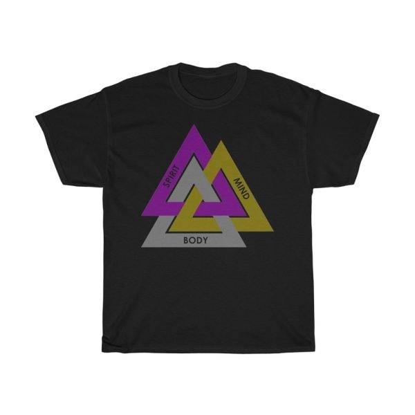 Body, Mind, Spirit Interlocking Triangles Design - Image 3