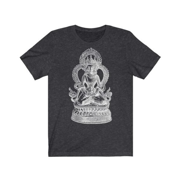 Vintage Buddha Design on Unisex Jersey Short Sleeve Tee - Image 4