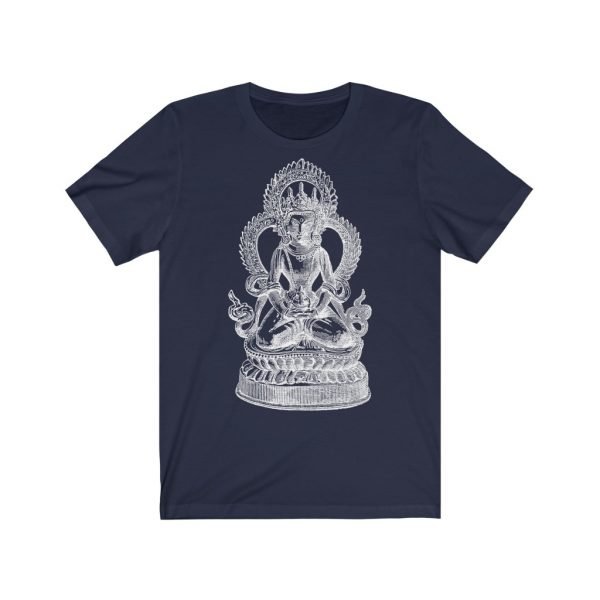 Vintage Buddha Design on Unisex Jersey Short Sleeve Tee - Image 6
