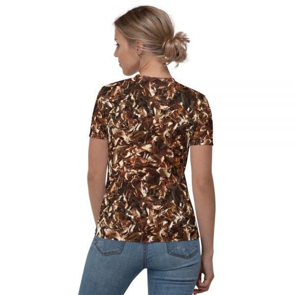 Chestnut Leaves Women's V-neck - Image 2