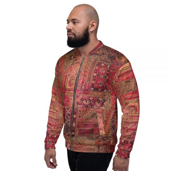 Ethnic Design All-over Print Bomber Jacket for Any Gender - Image 4