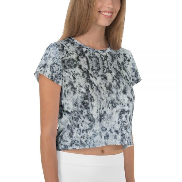 Feeling Marbleous All-Over Print Crop Tee - Image 4