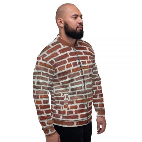 "Bricking It" Unisex Bomber Jacket - Image 3