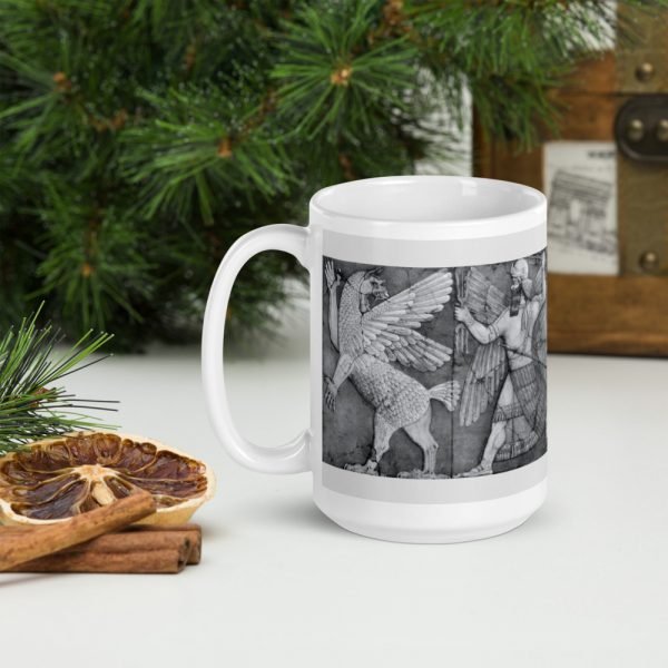 Ninurta with his thunderbolts pursuing Anzû Mug - Image 2